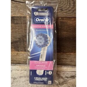 Oral-B Sensitive Gum Care Replacement Brush Heads – 3 Count